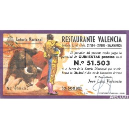 1981. Restaurante Valencia