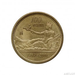 2001. España. Moneda de 100...