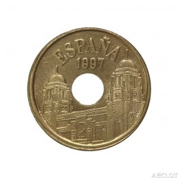 1997. España. Moneda de 25...