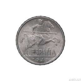 1945. España. Moneda de 10...