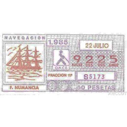 1985. Cupón 22-Julio