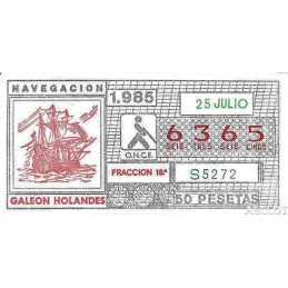 1985. Cupón 25-Julio