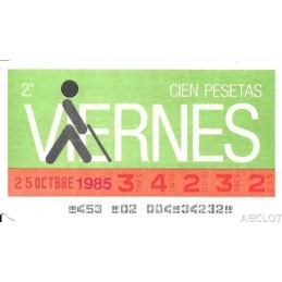 1985. Cupón 25-Octbre