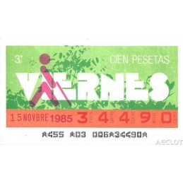 1985. Cupón 15-Novbre