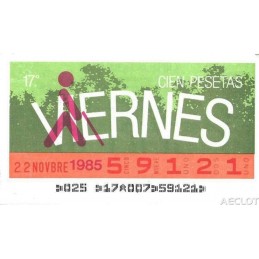 1985. Cupón 22-Novbre