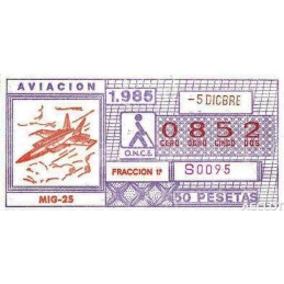 1985. Cupón 5-Dicbre