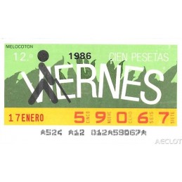 1986. Cupón 17-Enero