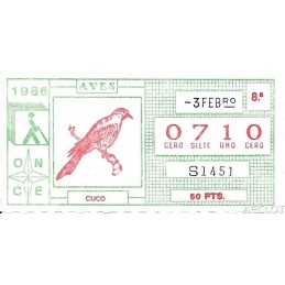 1986. Cupón 3-Febro