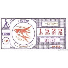 1986. Cupón 5-Febro