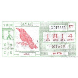 1986. Cupón 10-Febro