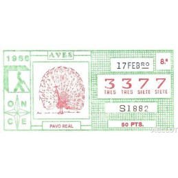 1986. Cupón 17-Febro