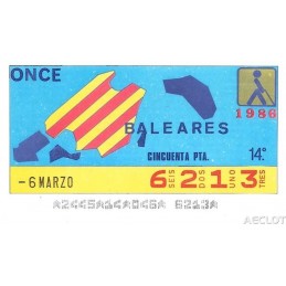 1986. Cupón 6-Marzo