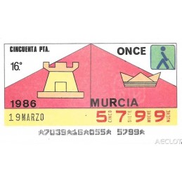 1986. Cupón 19-Marzo