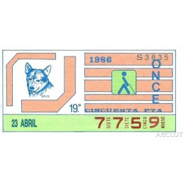 1986. Cupón 23-Abril