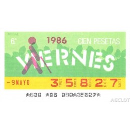1986. Cupón 9-Mayo