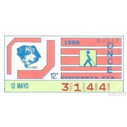 1986. Cupón 12-Mayo