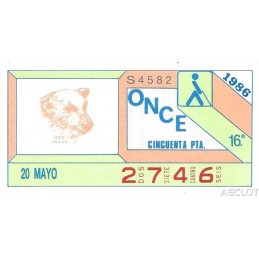 1986. Cupón 20-Mayo