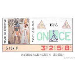 1986. Cupón 5-Junio