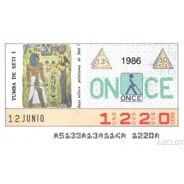 1986. Cupón 12-Junio