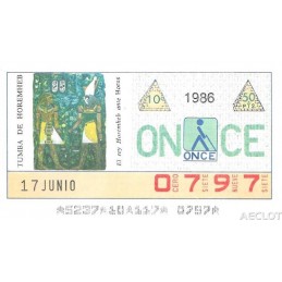 1986. Cupón 17-Junio