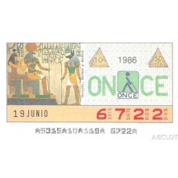 1986. Cupón 19-Junio