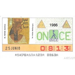 1986. Cupón 25-Junio