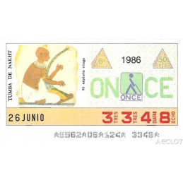 1986. Cupón 26-Junio