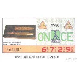 1986. Cupón 30-Junio