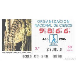 1986. Cupón 28-Julio