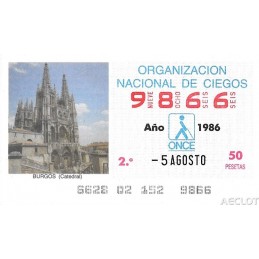 1986. Cupón 5-Agosto