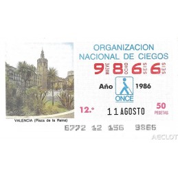 1986. Cupón 11-Agosto