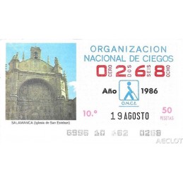 1986. Cupón 19-Agosto