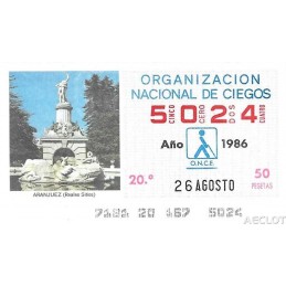 1986. Cupón 26-Agosto
