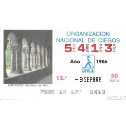 1986. Cupón 9-Sepbre