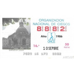 1986. Cupón 10-Sepbre