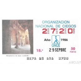 1986. Cupón 29-Sepbre
