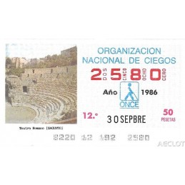 1986. Cupón 30-Sepbre