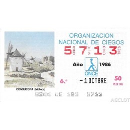 1986. Cupón 1-Octbre