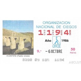 1986. Cupón 6-Octbre