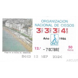 1986. Cupón 7-Octbre