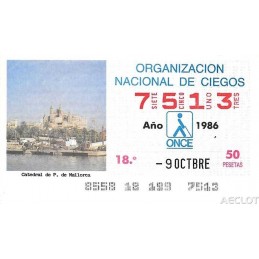 1986. Cupón 9-Octbre