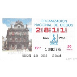 1986. Cupón 13-Octbre