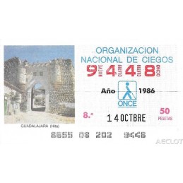 1986. Cupón 14-Octbre