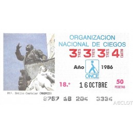 1986. Cupón 16-Octbre