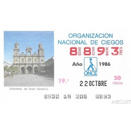 1986. Cupón 22-Octbre