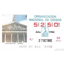 1986. Cupón 27-Octbre