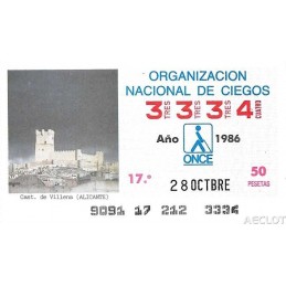 1986. Cupón 28-Octbre