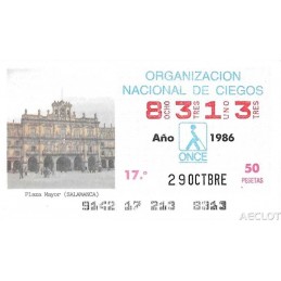 1986. Cupón 29-Octbre