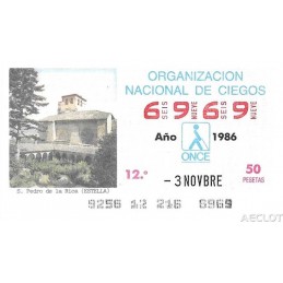 1986. Cupón 3-Novbre