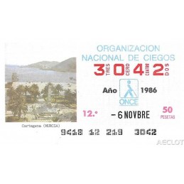 1986. Cupón 6-Novbre